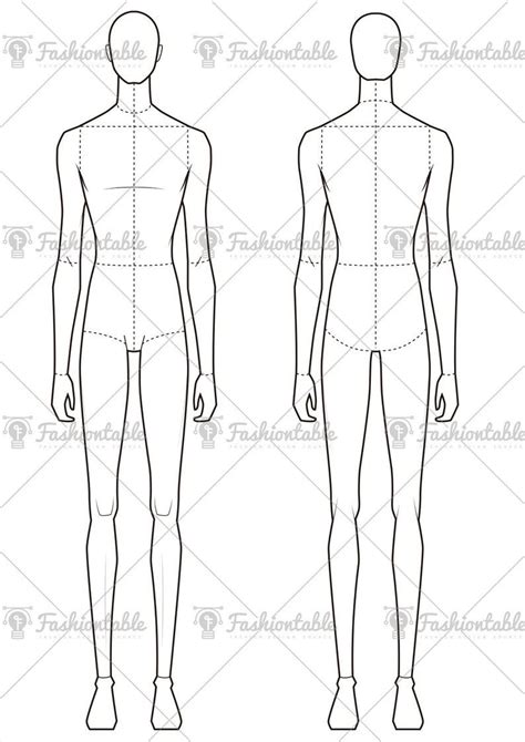 Male Fashion Croquis Template Etsy Fashion Model Drawing Fashion