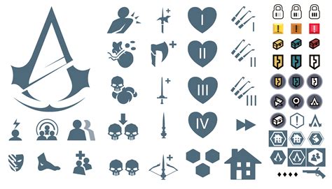 Assassins Creed Unity In Game Icons By Ceekaysickart On Deviantart