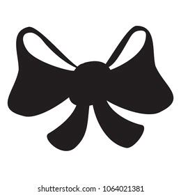 Black Bow Vector Illustration Stock Vector (Royalty Free) 1064021381 | Shutterstock