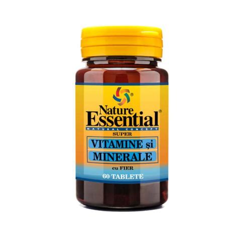 Vitamine Si Minerale Cu Fier 60 Tablete Nature Essential