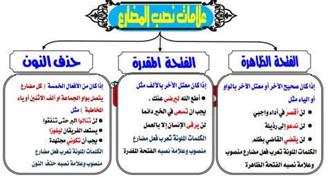 كراسة قواعد لغوية إعراب الفعل المضارع