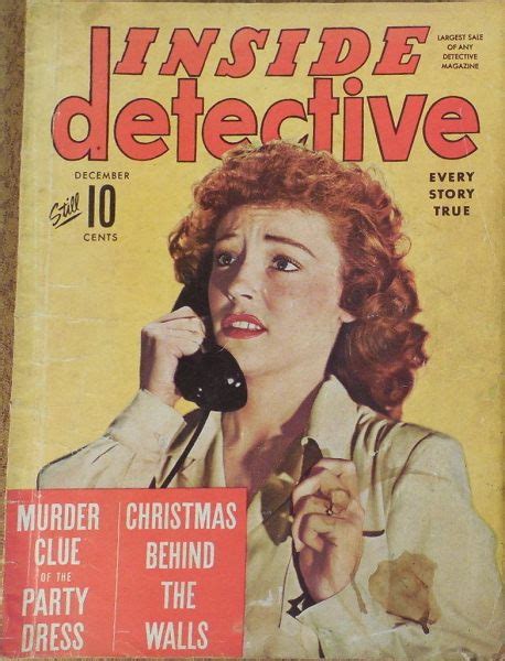 Inside Detective December 1942 Magazine Back Issue Detective Dec