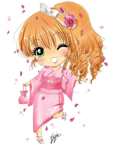 Chbi Gyaru Yukata By Chibi Yuya On Deviantart