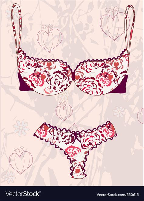 Lingerie Fashion Royalty Free Vector Image VectorStock