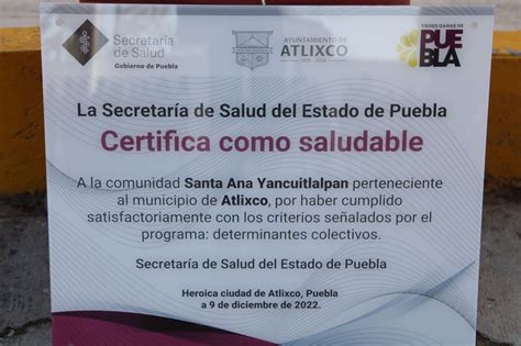 Con Ariadna Ayala Santa Ana Yancuitlalpan Y Seis Escuelas Se Certifican