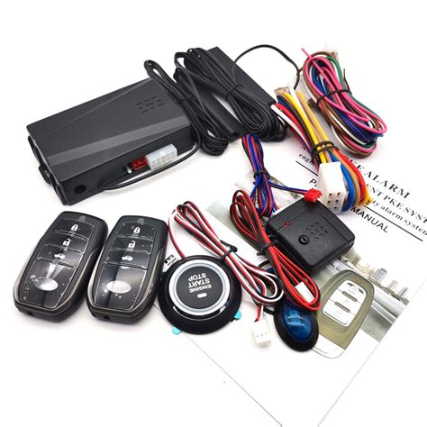 웃Universal Car One button Start System Keyless Entry Engine Start Alarm