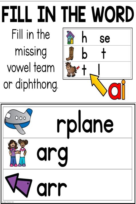 Digital Activities For Vowel Teams And Diphthongs Teaching With Haley O Connor Vowel Team