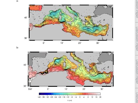 The Mean Dynamic Topography Of The Mediterranean Sea For The Period