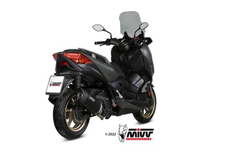 Pot déchappement YAMAHA X MAX 125 Mivv Mover Inox verni noir MV YA