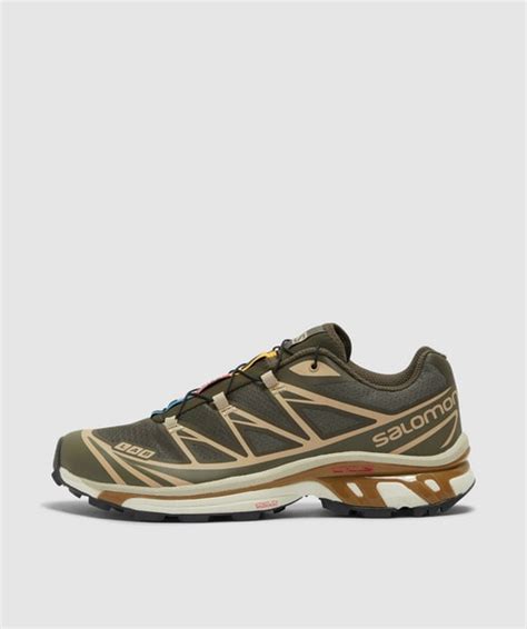 Salomon Xt 6 Sneaker In Belugapewterdull Gold Modesens