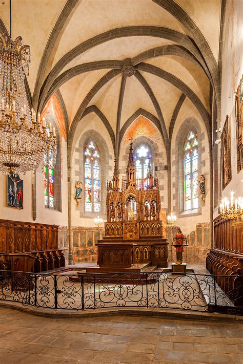 Photostock Arnaud Frich Choir And Altar Of Saint Mathieu Church Salers