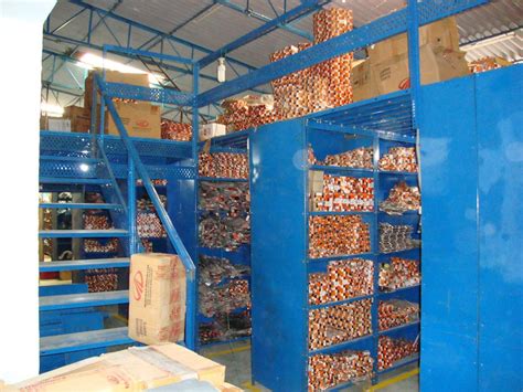 Sai Storage Powder Coated Multi Tier Shelving Racks For Warehouse