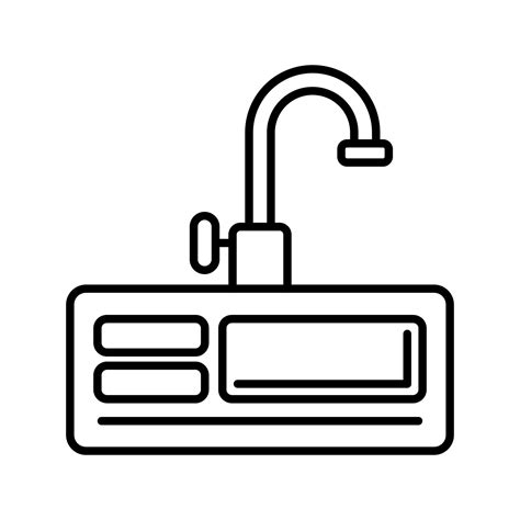 Kitchen Sink Vector Icon 12694739 Vector Art At Vecteezy