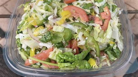 World Of Vegan Vegan Veggie Delite Salad At Subway Served In A