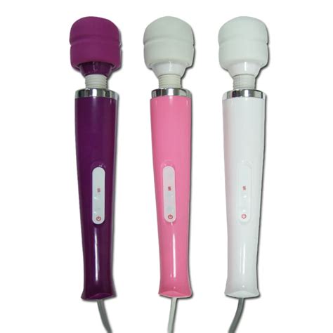 Pink Japanese Av Vibrators For Women 8 Speed Wired Rechargeable Vibrator Magic Wand Massager