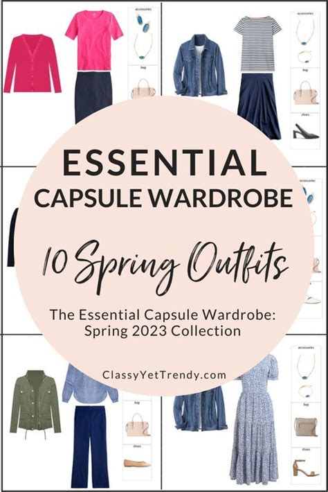 Sneak Peek Of The Essential Spring Capsule Wardrobe Outfits