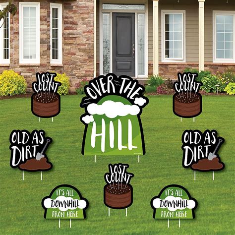 Over The Hill Birthday - Yard Sign and Outdoor Lawn Decorations ...