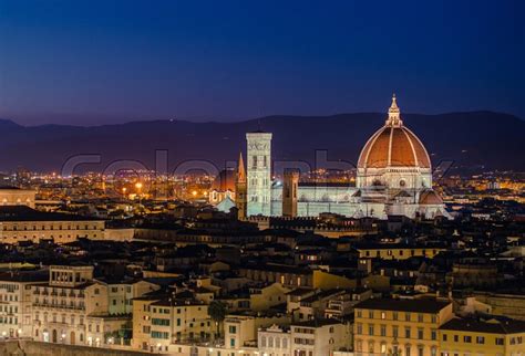 City of Florence at Night. Capitol of ... | Stock image | Colourbox