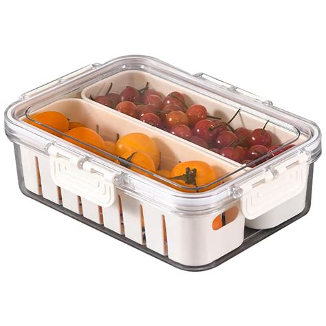 Deagia Storage Bins With Lids Clearance Refrigerator Organizer With