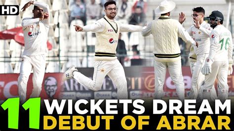 11 Wickets Haul Dream Debut Of Abrar Ahmed Pakistan Vs England