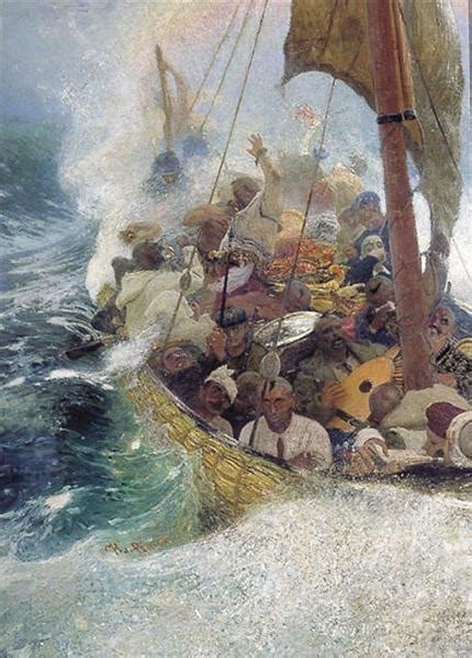 Cossacks On The Black Sea 1908 Ilya Repin WikiArt Org