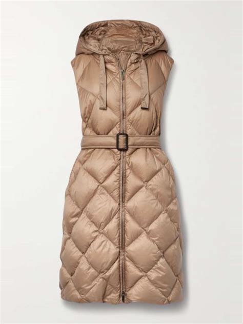 Max Mara The Cube Tregil Hooded Quilted Shell Down Gilet REVERSIBLE