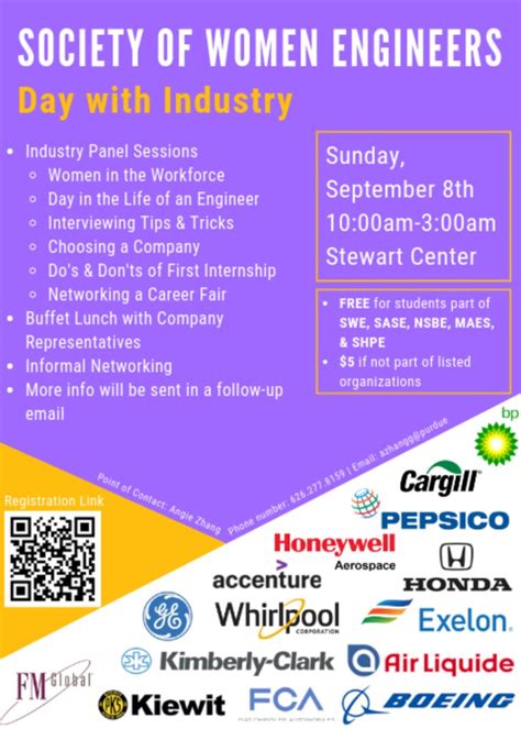 Society Of Women Engineers Day With Industry Sunday Sept 8th