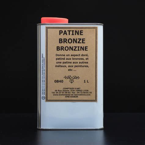 PATINE POUR BRONZE Dite BRONZINE 0840 Comptoir D Art