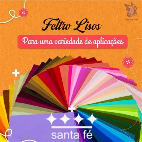 Kit Feltro Liso Santa F Diversas Cores Shopee Brasil