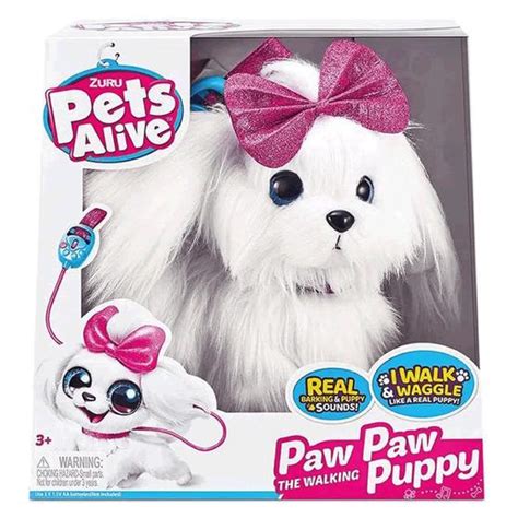 Cachorro Que Late E Anda De Brinquedo - Cachorrinho Pets Alive Que Anda e Late Com Controle Candide - Outros ...