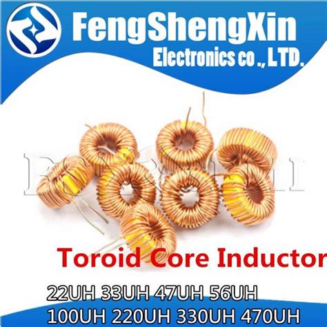 5pcs Toroid Core Inductor 3a Winding Magnetic Inductance 22uh 33uh 47uh