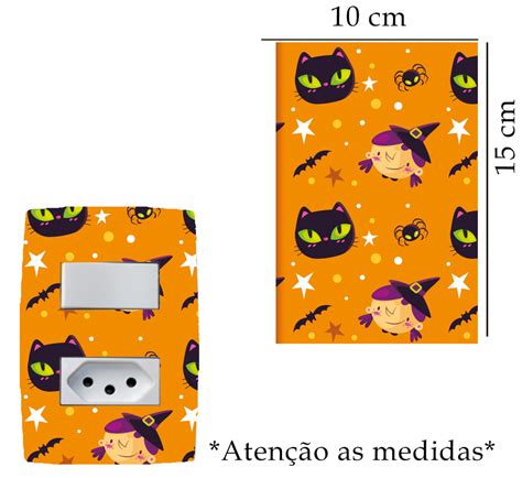 Adesivo De Interruptor Halloween Mod Elo Produtos Especiais