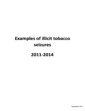 Fillable Online Examples Of Illicit Tobacco Fax Email Print Pdffiller