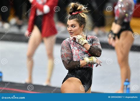 2021 Ncaa Gymnastics Ken Anderson Meet At Temple Univeristy Editorial Photography Image Of