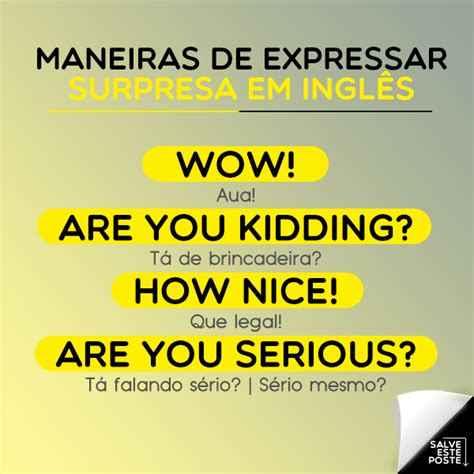 4 Maneiras de Expressar Surpresa em Inglês Inglês