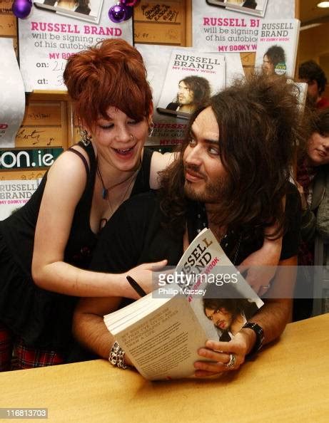 Russell Brand signs copies of his book "My Booky Wook" in Easons ...