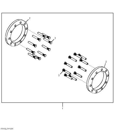 310J BACKHOE LOADER Wheel Spacer Kit EPC John Deere Online