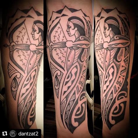 Update 72 Male Tribal Sagittarius Tattoo Best Incdgdbentre