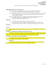 Article Review Template 2 Docx CSIS 110 Article Review 2 LaVesta