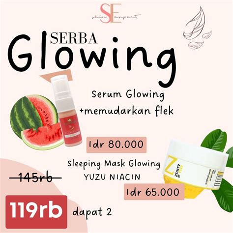 Paket Glowing Serum Dan Masker Skinexpert Skincare Terbaik Untuk