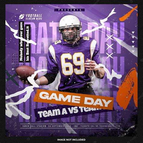 Premium Psd Game Day Social Media Post Template