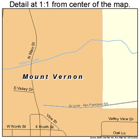 Mount Vernon Missouri Street Map 2950672