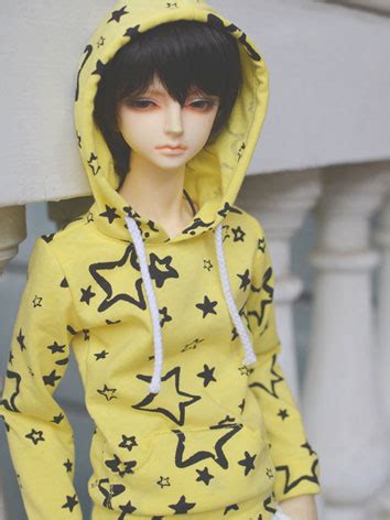 BJD Clothes Yellow T Shirt A154 For MSD SD 70cm Size Ball Jointed Doll