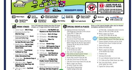 2013 French Quarter Festival Map | WWNO