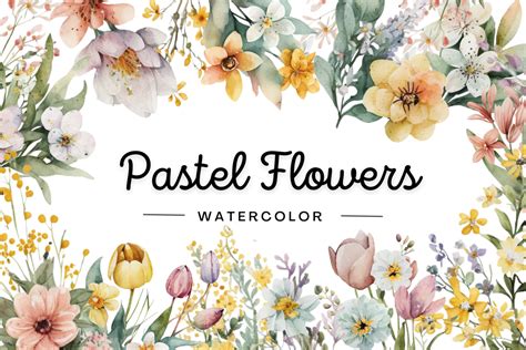 Pastel Flower Clipart