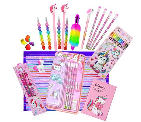 Buy Kobbet® Unicorn Cute 23 Pcs Stationery Set For Kids Stationery