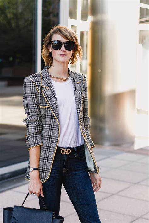 Fall Trend That Plaid Blazer District Of Chic