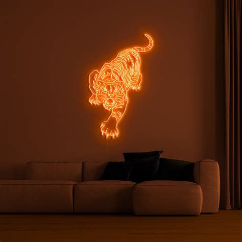 Tiger Led Neon Sign Wall Décor Living Room Neon Light Sign Neon Sign