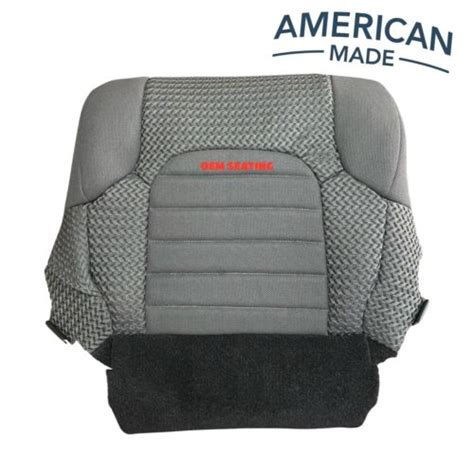 For 2005 2021 Nissan Frontier Driver Bottom Seat Cover Charcoal Black