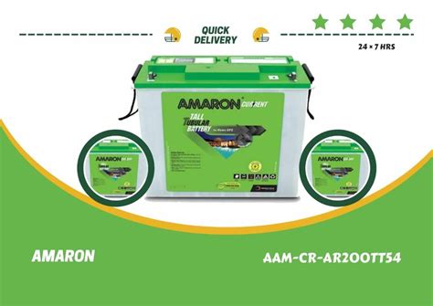 Amaron Aam Cr Ar Tt Current Tall Tubular Battery Ah At